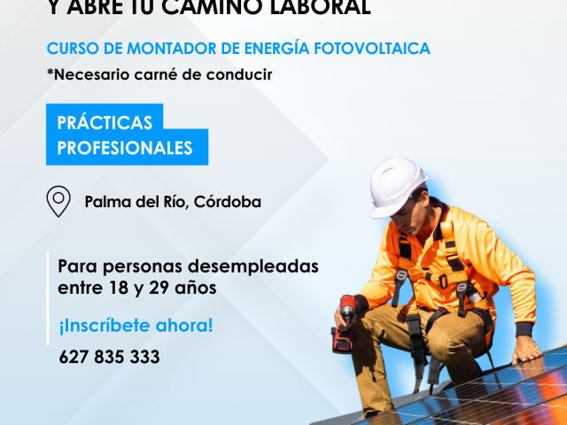 Curso de Montador de energía fotovoltaica